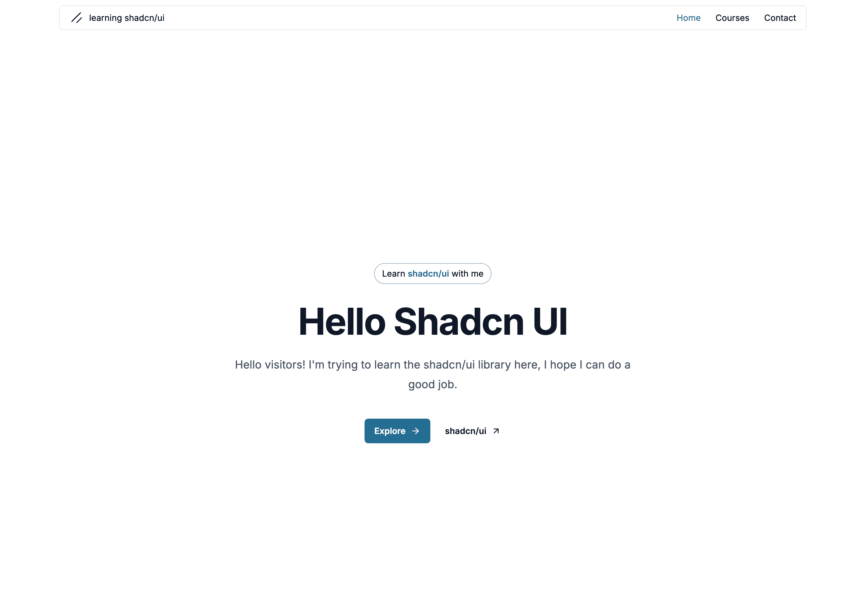 Learning Shadcn/UI Image 1